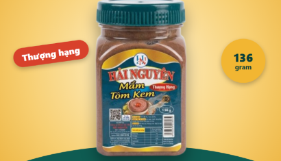 MẮM TÔM KEM THƯỢNG HẠNG HẢI NGUYÊN 136G – ĐẬM ĐÀ HƯƠNG VỊ VIỆT